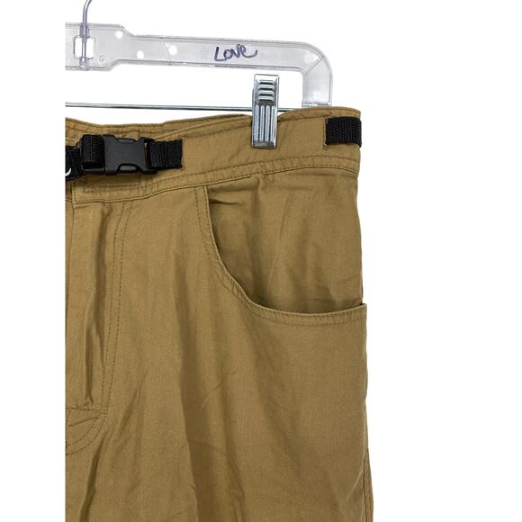 Vintage Prana Cargo Pants Mens Sz M Brown Adjustable Waist 30" Inseam - Picture 2 of 5